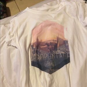 A white comfy shorts sleeve shirt